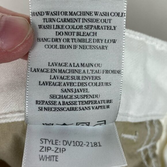 Vince Skinny Jeans White Size 27 Ankle‎ Zipper Style # DV102-2181 Stretch Denim - Picture 7 of 10